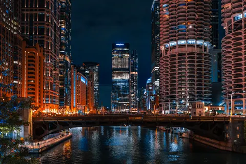 City Skyline at Night 4K Wallpaper · city · 3840×2560