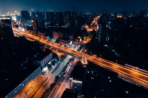 City Skyline at Night 4K Wallpaper · city · 3840×2560