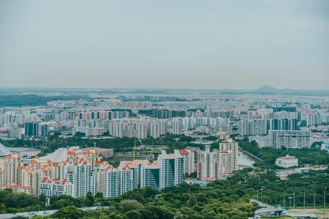 Marina van Singapore 4K-achtergrond · city · 3840×2560