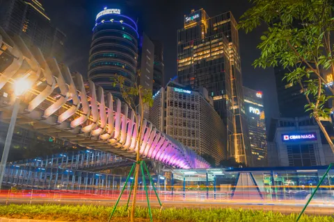 Marina van Singapore 4K-achtergrond · city · 3840×2560