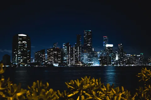 City Skyline at Night 4K Wallpaper · city · 3840×2560