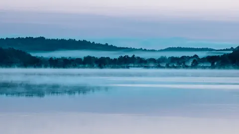 Misty Mountain Lake 4K Wallpaper · nature · 3840×2160