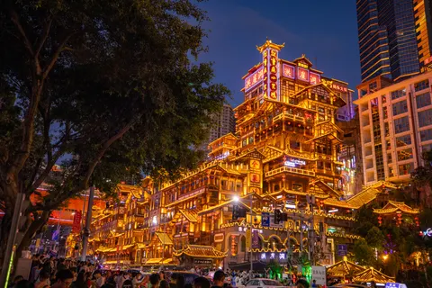 Shanghai Night 4K Wallpaper · city · 3840×2561