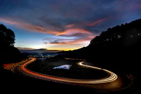Light Trails 4K Wallpaper · city · 3840×2560