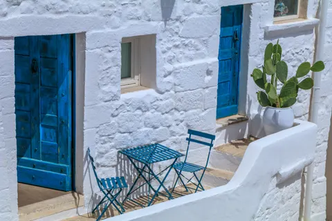 Santorini 4K-achtergrond · architecture · 3840×2560