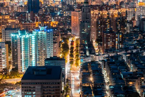Fondo de pantalla Ciudad aérea 4K · city · 3840×2561