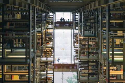 Grand Library 4K Wallpaper · architecture · 3840×2560