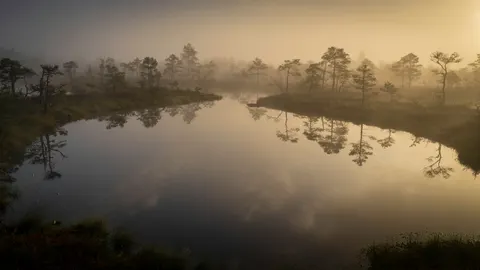 Misty Mountain Lake 4K Wallpaper · nature · 3840×2160