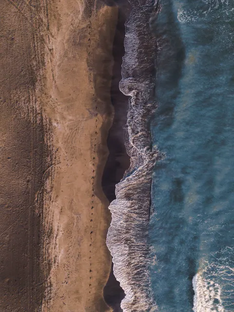 Shore Waves Phone Wallpaper · ocean_v · 1440×1920