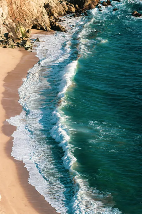 Shore Waves Phone Wallpaper · ocean_v · 1440×2160