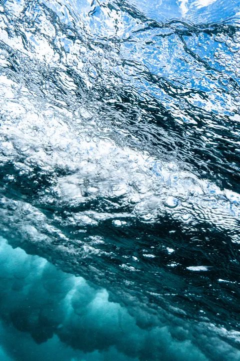 آبی زیر آب والپیپر موبایل · ocean_v · 1440×2160