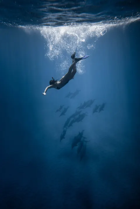 Underwater Blue Phone Wallpaper · ocean_v · 1440×2147