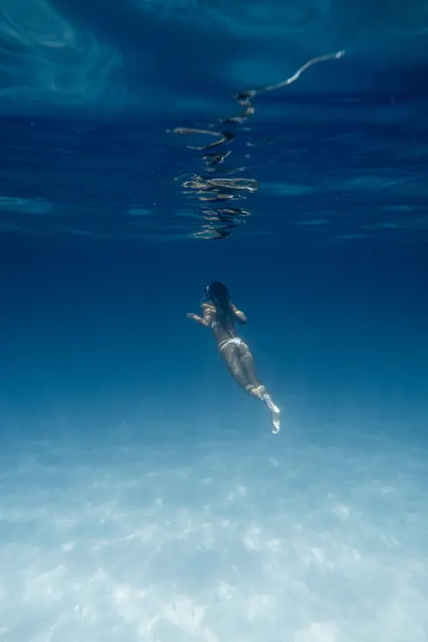 Underwater Blue Phone Wallpaper · ocean_v · 1440×2155
