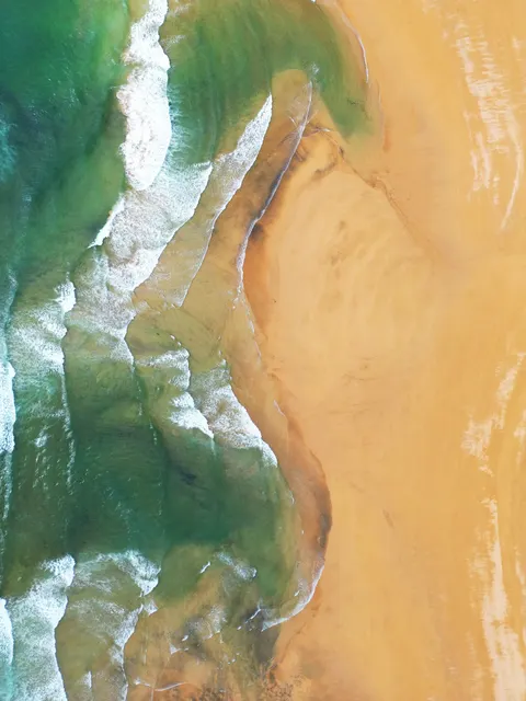 أمواج الشاطئ خلفية للجوال · ocean_v · 1440×1920