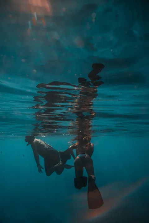 Underwater Blue Phone Wallpaper · ocean_v · 1440×2160