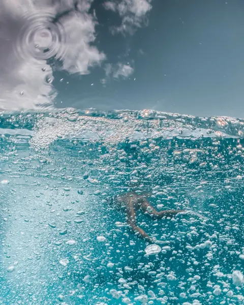 آبی زیر آب والپیپر موبایل · ocean_v · 1440×1800