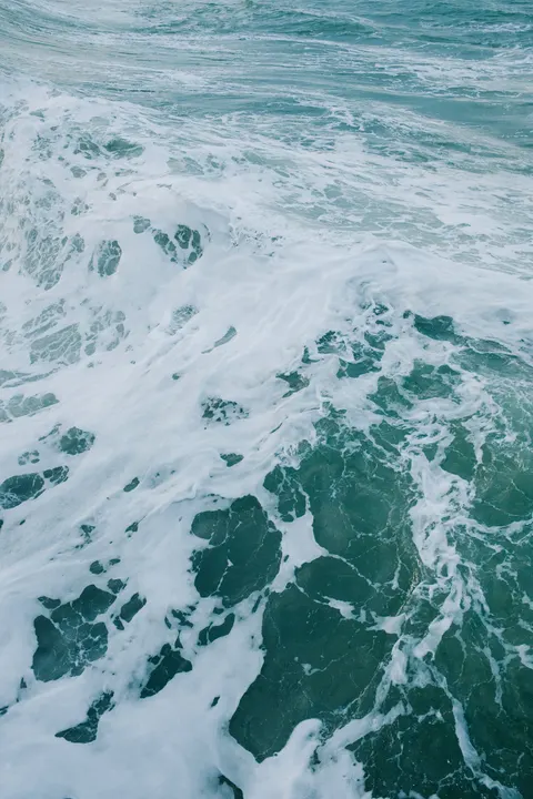 海浪泡沫 手机壁纸 · ocean_v · 1440×2160