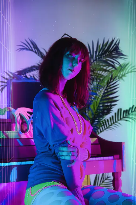 Synthwave Handy-Hintergrundbild · retro · 1440×2166