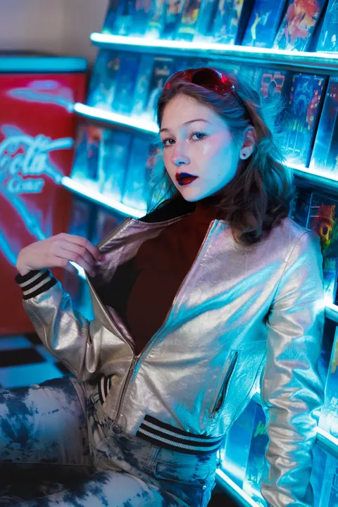 Synthwave Handy-Hintergrundbild · retro · 1440×2160
