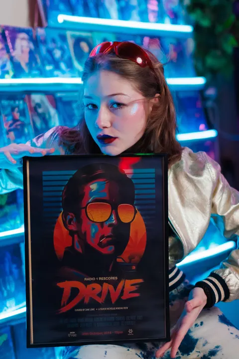 Synthwave Handy-Hintergrundbild · retro · 1440×2160