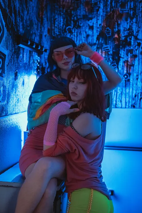 Synthwave Handy-Hintergrundbild · retro · 1440×2160