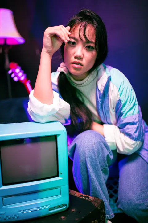 Synthwave Handy-Hintergrundbild · retro · 1440×2160