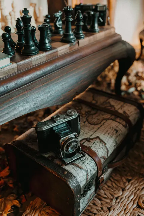 Vintage-Kamera Handy-Hintergrundbild · retro · 1440×2164