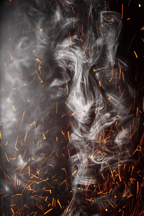 Czarny dym Tapeta na Telefon · amoled · 1440×2159