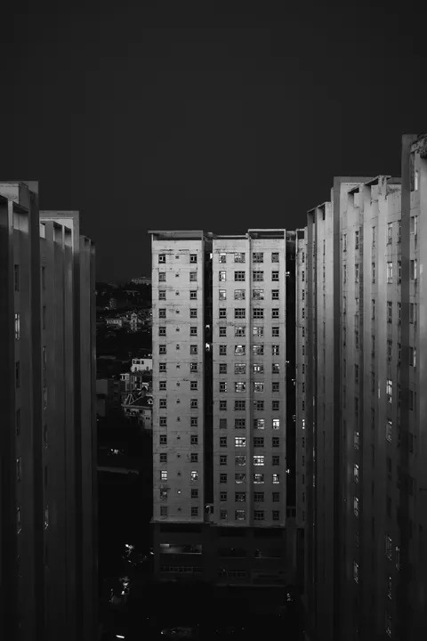 Black City Phone Wallpaper · amoled · 1440×2160