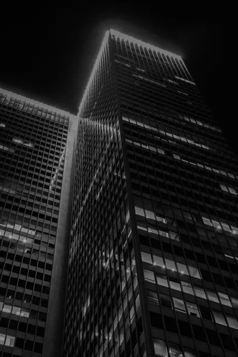 Fondo de Pantalla para Móvil Ciudad en Negro · amoled · 1440×2160