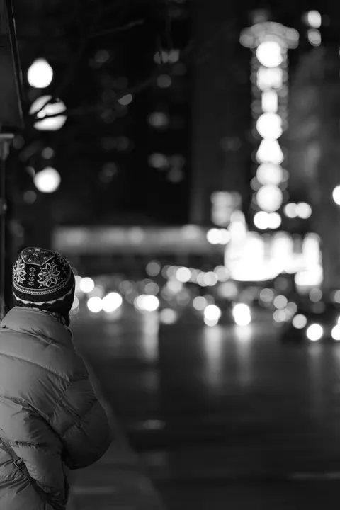 Fondo de Pantalla para Móvil Ciudad en Negro · amoled · 1440×2160