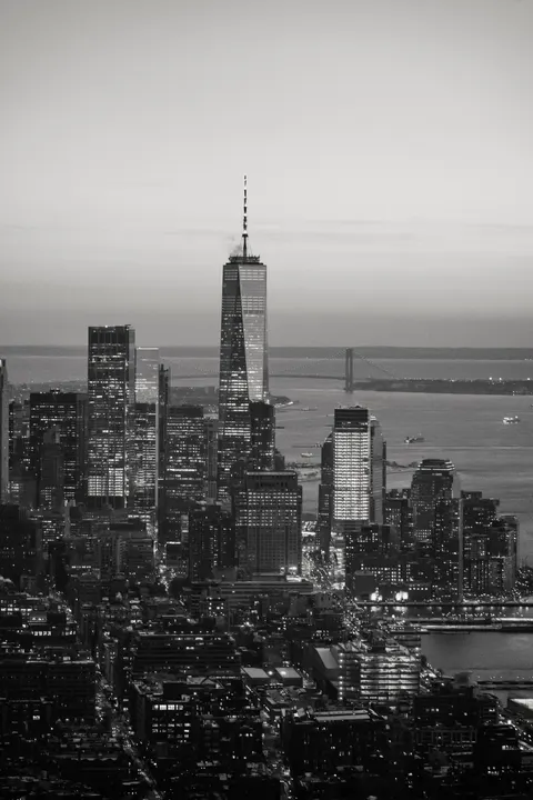 Fondo de Pantalla para Móvil Ciudad en Negro · amoled · 1440×2160