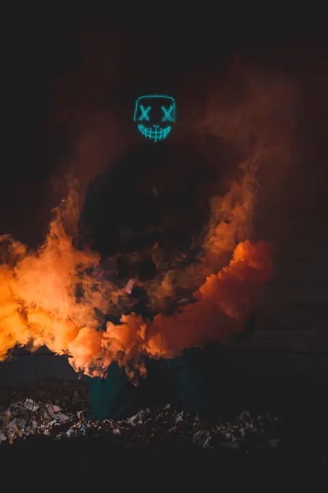 Fond d'écran mobile Fumée Noire · amoled · 1440×2160