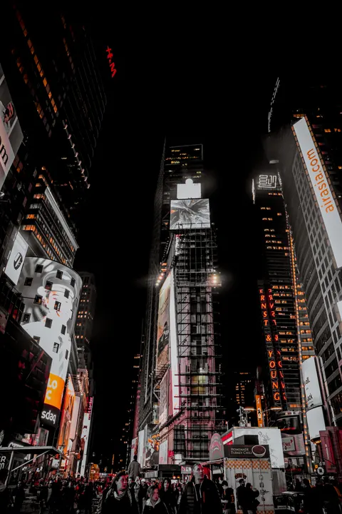 Fondo de Pantalla para Móvil Ciudad en Negro · amoled · 1440×2160