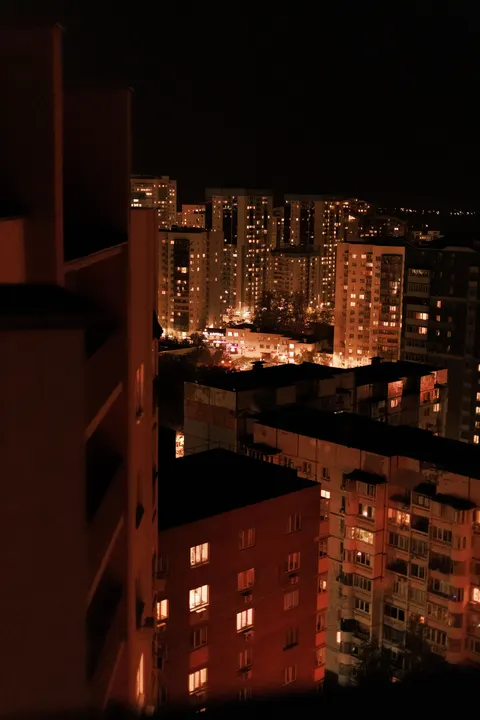 Fondo de Pantalla para Móvil Ciudad en Negro · amoled · 1440×2160