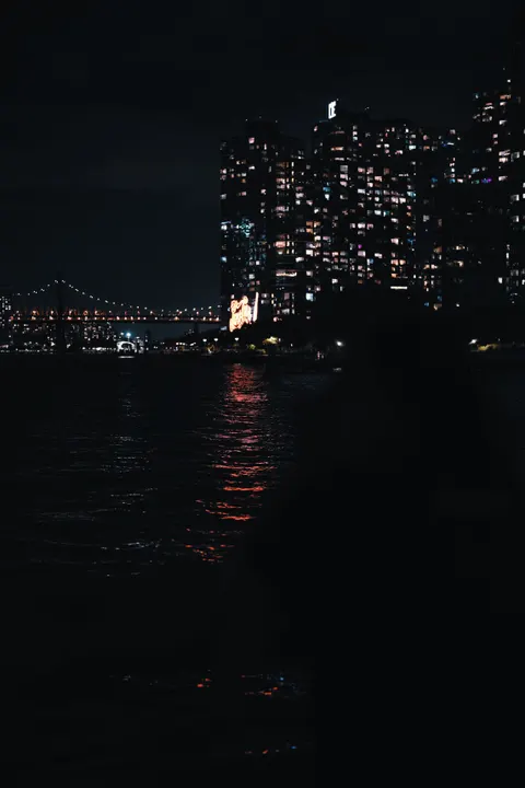 Fondo de Pantalla para Móvil Ciudad en Negro · amoled · 1440×2160
