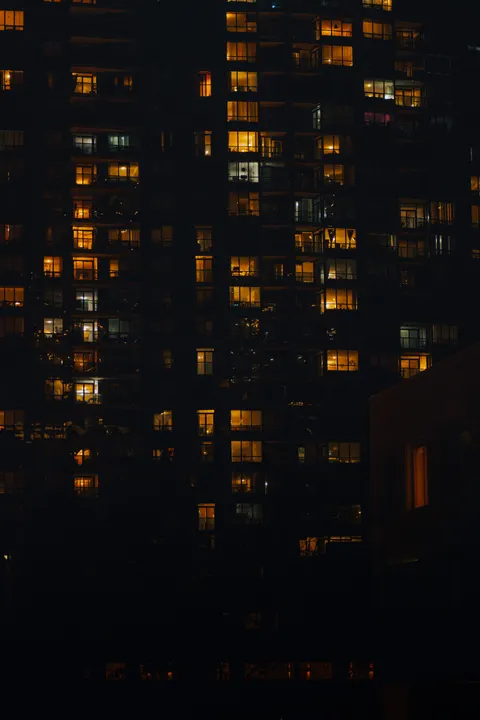 Fondo de Pantalla para Móvil Ciudad en Negro · amoled · 1440×2160