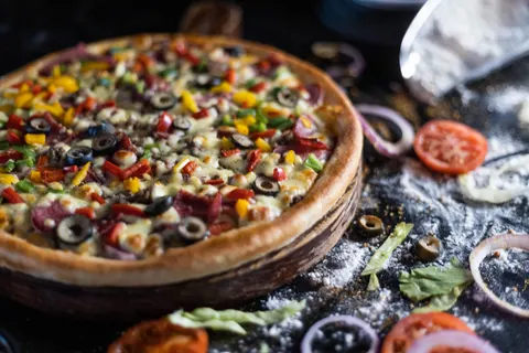 Pizza 4K-achtergrond · food · 3840×2560