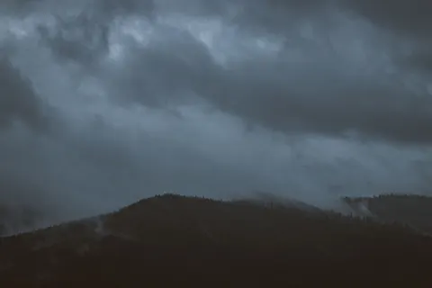 Dark Mountains 4K Wallpaper · dark · 3840×2560