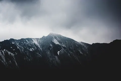 Dark Mountains 4K Wallpaper · dark · 3840×2560