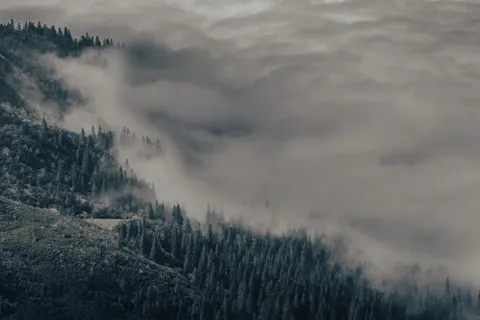 Dark Mountains 4K Wallpaper · dark · 3840×2560