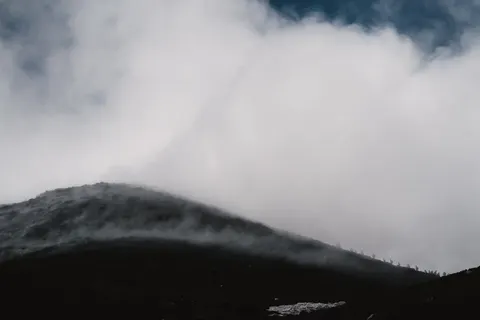 Dark Mountains 4K Wallpaper · dark · 3840×2561