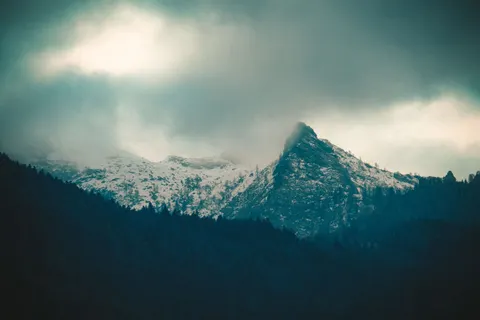 Dark Mountains 4K Wallpaper · dark · 3840×2560