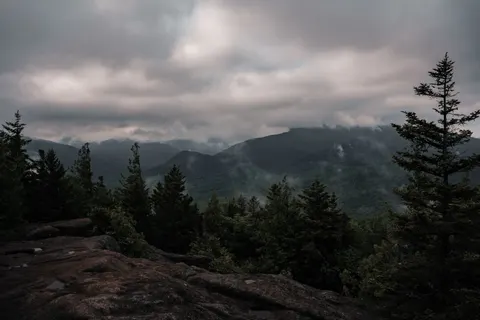 Dark Mountains 4K Wallpaper · dark · 3840×2560
