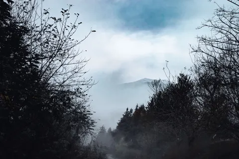 Dark Mountains 4K Wallpaper · dark · 3840×2560