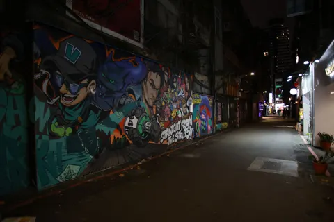 Fondo de pantalla Ciudad Neón 4K · neon · 3840×2560