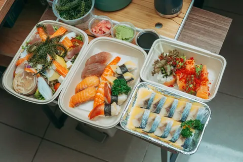 خلفية سوشي بدقة 4K · food · 3840×2560