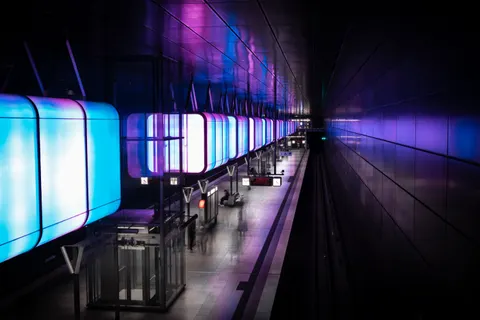Neon Tunnel 4K Wallpaper · neon · 3840×2560