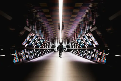 Sfondo Tunnel al Neon 4K · neon · 3840×2560
