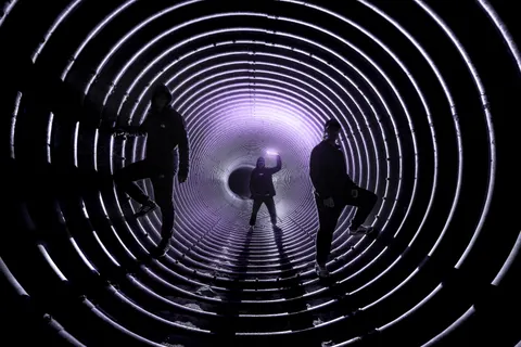 Neon Tunnel 4K Wallpaper · neon · 3840×2560
